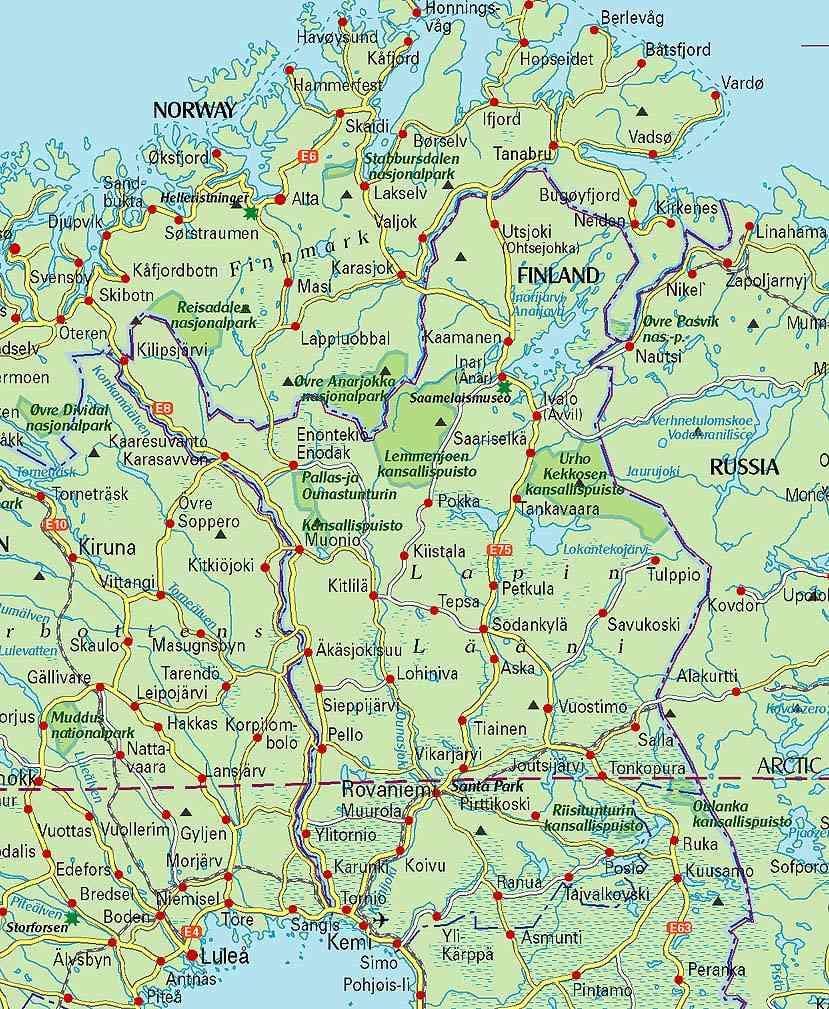 Mapi Finske planinarenje