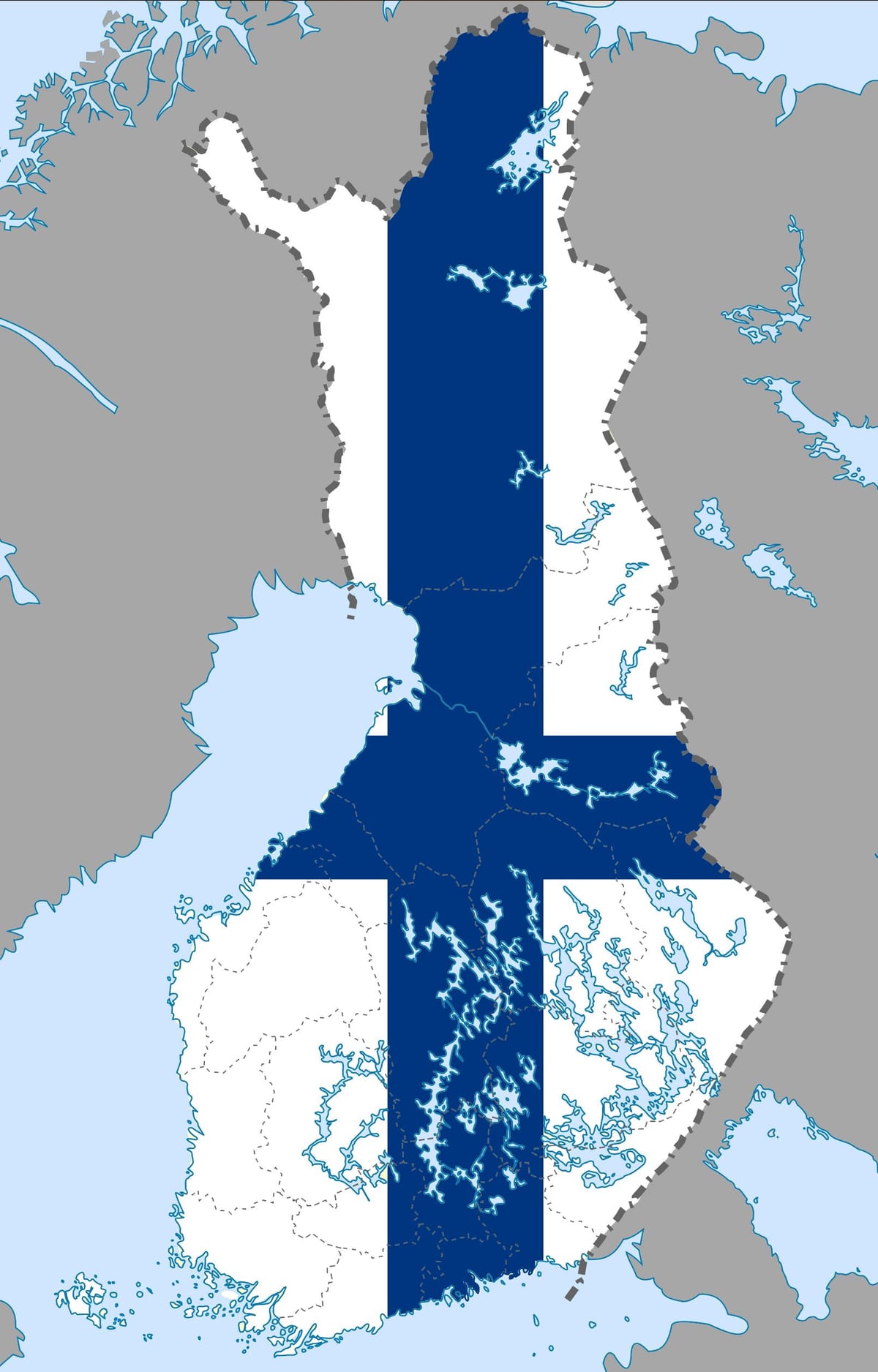 Finska mapu zastavu