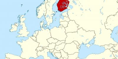 Svijet mapa pokazuje Finska