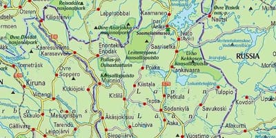 Mapi Finske planinarenje