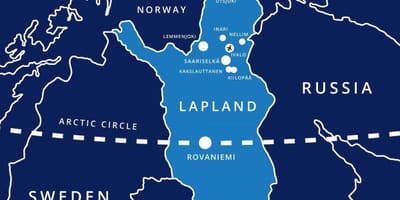 Mapa saariselka Finska