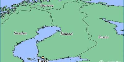 Mapa turku Finska